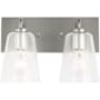 Generation Lighting Miles 2 Light 12" Wide Vanity Light Brushed Nickel