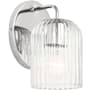 Generation Lighting Eisele 8" Tall Bathroom Sconce Chrome