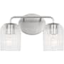 Generation Lighting Eisele 2 Light 14" Wide Vanity Light Brushed Nickel