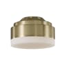Generation Lighting Aspen 4" Wide Single LED Ceiling Fan Light Kit Burnished Brass