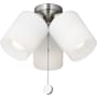 Generation Lighting Windom 14" Wide 3 Light Ceiling Fan Light Kit with Opal Glass Shades Brushed Nickel