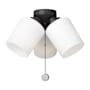 Generation Lighting Windom 14" Wide 3 Light Ceiling Fan Light Kit with Opal Glass Shades Bronze