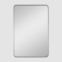 Generation Lighting Planer 24" W x 36" H Transitional Rectangular Framed Bathroom Wall Mirror Midnight Black