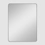 Generation Lighting Planer 36" W x 48" H Transitional Rectangular Framed Bathroom Wall Mirror Midnight Black