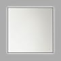 Generation Lighting Cadre 36" Square Flat Framed Wall Mounted Bathroom Mirror with Lighting Midnight Black