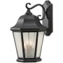 Generation Lighting Martinsville 4 Light 20" Tall Outdoor Wall Sconce Black