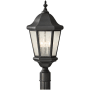 Generation Lighting Martinsville 3 Light 22" Tall Post Light Black