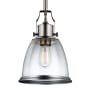 Generation Lighting Hobson 10" Wide Mini Pendant Satin Nickel