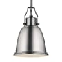 Generation Lighting Hobson 8" Wide Mini Pendant Satin Nickel
