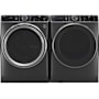 GE Profile 28 Inch Wide 5.5 Cu. Ft. Energy Star Certified Front Loading Washer and 28 Inch Wide 7.8 Cu. Ft. Energy Star Certified Electric Dryer Laundry Pair Carbon Graphite