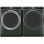 GE Profile 28 Inch Wide 5.5 Cu. Ft. Energy Star Certified Front Loading Washer and 28 Inch Wide 7.8 Cu. Ft. Energy Star Certified Electric Dryer Laundry Pair Jade Green