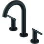 Gerber Parma 1.2 GPM Deck Mounted Widespread Bathroom Faucet with Pop-Up Drain Assembly Satin Black
