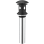 Gerber 1-1/4" Drain Assembly with Overflow Satin Black