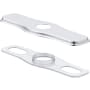 Gerber 10-1/4" Centerset Escutcheon Plate Chrome