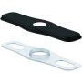 Gerber 10-1/4" Centerset Escutcheon Plate Satin Black