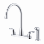 Gerber Viper 1.75 GPM Widespread Kitchen Faucet - Includes Escutcheon and Side Spray Chrome