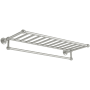 Ginger 24" Hotel Shelf with Bar from the Columnar Collection Satin Nickel