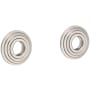 Ginger Chelsea Grab Bar Decorative Rings and Mounting Kit Satin Nickel