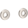 Ginger Hotelier Grab Bar Decorative Rings and Mounting Kit Satin Nickel