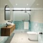 Glass Warehouse Polaris 78" High x 60" Wide Bypass Frameless Shower Door with Clear Glass Matte Black