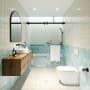 Glass Warehouse Polaris 66" High x 60" Wide Bypass Frameless Tub Door with Clear Glass Matte Black