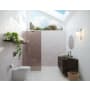Glass Warehouse Ursa 78" High x 30" Wide Shower Screen Frameless Shower Door with Bronze Tinted Glass Brushed Nickel