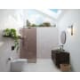 Glass Warehouse Ursa 78" High x 30" Wide Shower Screen Frameless Shower Door with Bronze Tinted Glass Oil Rubbed Bronze