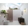 Glass Warehouse Ursa 78" High x 30" Wide Shower Screen Frameless Shower Door with Bronze Tinted Glass Polished Brass