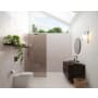 Glass Warehouse Ursa 78" High x 36" Wide Shower Screen Frameless Shower Door with Bronze Tinted Glass Brushed Bronze