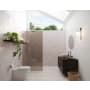 Glass Warehouse Ursa 78" High x 36" Wide Shower Screen Frameless Shower Door with Bronze Tinted Glass Polished Nickel