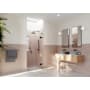Glass Warehouse Stellar 78" High x 36" Wide Hinged Frameless Shower Door with Clear Glass Oil Rubbed Bronze