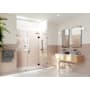 Glass Warehouse Stellar 78" High x 67-1/2" Wide Hinged Frameless Shower Door with Clear Glass Oil Rubbed Bronze