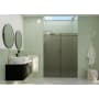 Glass Warehouse Equinox 78" High x 60" Wide Sliding Frameless Shower Door with Grey Tinted Glass Brushed Bronze