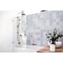 Glass Warehouse Halo 58" High x 34" Wide Hinged Frameless Tub Door with Clear Glass Polished Brass