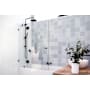 Glass Warehouse Halo 58" High x 48-1/2" Wide Hinged Frameless Tub Door with Clear Glass Matte Black