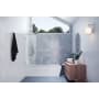 Glass Warehouse Vela 58-1/4" High x 21" Wide Shower Screen Frameless Tub Door with Clear Glass Brushed Nickel