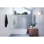 Glass Warehouse Vela 58-1/4" High x 22" Wide Shower Screen Frameless Tub Door with Clear Glass Brushed Nickel