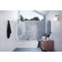 Glass Warehouse Vela 58-1/4" High x 25-1/2" Wide Shower Screen Frameless Tub Door with Clear Glass Oil Rubbed Bronze