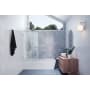 Glass Warehouse Vela 58-1/4" High x 29-1/2" Wide Shower Screen Frameless Tub Door with Clear Glass Brushed Nickel