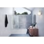 Glass Warehouse Vela 58-1/4" High x 29-1/2" Wide Shower Screen Frameless Tub Door with Clear Glass Polished Brass