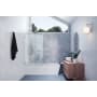 Glass Warehouse Vela 58-1/4" High x 34" Wide Shower Screen Frameless Tub Door with Clear Glass Brushed Nickel