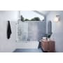 Glass Warehouse Vela 58-1/4" High x 34" Wide Shower Screen Frameless Tub Door with Clear Glass Oil Rubbed Bronze