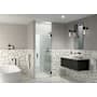 Glass Warehouse Albedo 78" High x 28-3/4" Wide Hinged Frameless Shower Door with Clear Glass Oil Rubbed Bronze