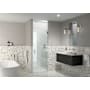 Glass Warehouse Albedo 78" High x 28-3/4" Wide Hinged Frameless Shower Door with Clear Glass Polished Nickel