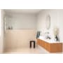 Glass Warehouse Solaris 78" High x 38" Wide Shower Screen Frameless Shower Door with Clear Glass Chrome