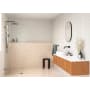 Glass Warehouse Solaris 78" High x 38" Wide Shower Screen Frameless Shower Door with Clear Glass Matte Black