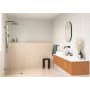 Glass Warehouse Solaris 78" High x 38" Wide Shower Screen Frameless Shower Door with Clear Glass Oil Rubbed Bronze