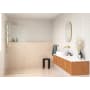 Glass Warehouse Solaris 78" High x 38" Wide Shower Screen Frameless Shower Door with Clear Glass Polished Brass