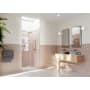 Glass Warehouse Halo 78" High x 43-1/2" Wide Hinged Frameless Shower Door with Clear Glass Brushed Bronze