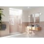Glass Warehouse Halo 78" High x 56-1/2" Wide Hinged Frameless Shower Door with Clear Glass Brushed Nickel